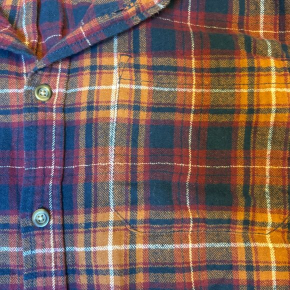 Eddie Bauer - Men’s Orange and Red Bristol Flannel - Picture 5 of 8